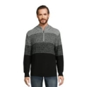 Tribekka 44 Men’s Gradient Mock Neck Quarter Zip Sweater with Long Sleeves @ $6.90
