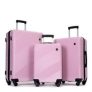 Tripcomp Luggage 3 Piece Set,Suitcase Set with Spinner Wheels Hardside Lightweight Luggage Set 20in24in28in.(Pink) @ $89.99