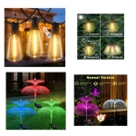50FT Outdoor String Lights, Patio Lights with 26 Shatterproof LED Vintage Edison Bulbs @