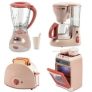 Wisairt Play Kitchen Set, 4Pcs Toy Kitchen Appliance w/Oven Toaster Coffee Maker Juicer, Khaki @ $19.99