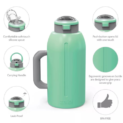 Zak Genesis 64-Ounce Stainless Steel Flex Slip Double Wall Vacuum Water Bottle $21.49 (Reg. $41.49) – 4 Colors! @ $21.49