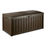 Keter Glenwood Outdoor 101 Gallon Plastic Deck Box (Brown) @ $71.88