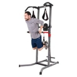 Body Champ Power Fitness Multi Function Power Tower (Grey) @ $128.99
