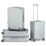 3-Piece Hikolayae Border Collection Hardside Luggage Set with 8-Wheel Spinner (Argent Silver) @ $103.00