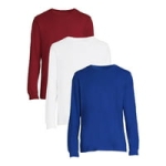 3-Pack George Men’s Crewneck Tees with Long Sleeves (Various Colors & Sizes) @ $12.00
