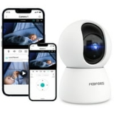 Febfoxs Baby Monitor 2K WiFi IP65 Outdoor Waterproof Home Security Camera with Outdoor Night Vision, PIR Motion Sensor, 2 Way Audio @ $21.99