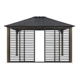 Hampton Bay Iron Creek 11 ft. x 13 ft. Black Hard Top Gazebo @ $684.00