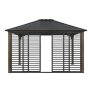 Hampton Bay Iron Creek 11 ft. x 13 ft. Black Hard Top Gazebo @ $684.00