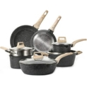 11-Piece Carote Pots and Pans Nonstick Cookware Set (Black) @ $89.00