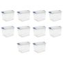 Set of 10 Sterilite 27 Qt. Plastic Latch Box (Stadium Blue) @ $69.00
