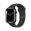 Apple Watch Series 7 GPS + Cellular, 45mm Midnight Aluminum Case with Midnight Sport Band – Regular