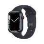 Apple Watch Series 7 GPS + Cellular, 45mm Midnight Aluminum Case with Midnight Sport Band – Regular