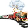 TOPFOX Rechargeable Remote Control RC Train Set Toy with Smoke, Lights, Sounds @ $16.79