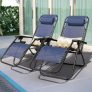 2-Pack Lacoo Patio Zero Gravity Outdoor Lounge Chair (Blue) + $1 Walmart Rewards @ $79.99