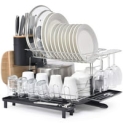 Kingrack 2 Tier Dish Drainers for Kitchen Counter with Drainboard @ $35.38
