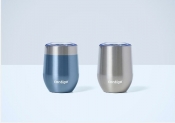 Two Contigo River North Stainless Steel 12-oz. Wine Tumblers with Splash-Proof Lids @ $19.99