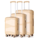 HIKOLAYAE 3-Piece Aden Collection Hardside Luggage Set with 8-Wheel Spinner (various colors) @ $98.00