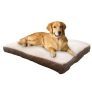 Jacquard Gusset Large 40 in. x 30 in. Brown Dog Bed @ $14.88