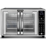 Gourmia Digital Air Fryer Toaster Oven with Single-Pull French Doors, 6 Slice, Stainless Steel @ $50.00
