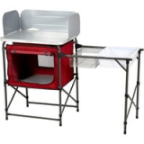 Ozark Trail Camping Table (31 H x 13 W x 8.25 L Inch Silver & Red) @ $49.97