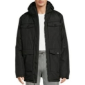 Climate Concepts Men’s Hooded Parka with Sleeve Patch (Sizes M-XXL, Black) @ $8.91