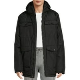 Climate Concepts Men’s Hooded Parka with Sleeve Patch (Sizes M-XXL, Black) @ $8.91