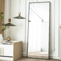 BEAUTYPEAK 64″x21″ Full Length Mirror Rectangle Body Dressing Floor Standing Mirror