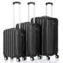 3-Piece Zimtown Nested Spinner Suitcase Luggage Set with TSA Lock (Black) @ $119.99