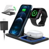 Cshidworld 3-in-1 18W Wireless Fast Charger Pad Stand @ $19.99