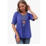 Love Welove Fashion Boho Embroidered  Tops @ $9.99