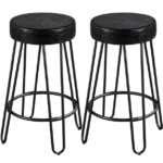 SMILE MART 26.5″ Faux Leather Bar Stools for Kitchen