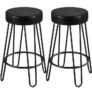 SMILE MART 26.5″ Faux Leather Bar Stools for Kitchen