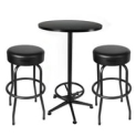 Hyper Tough 3-Piece Shop Pub Table & Bar Stool Set for Game Room @ $100.00