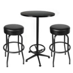 Hyper Tough 3-Piece Shop Pub Table & Bar Stool Set for Game Room @ $100.00