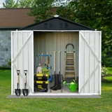 Syngar 6ft x 4ft Outdoor Metal Storage Shed with Lockable Doors @ $265.99