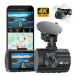 Ecomoment 4K 1080P 2 Inch LCD Screen Front & Rear Dash Cam with Wide Angle, WDR, Night Vision, Parking Mode & G-Sensor (Black) @ $69.59