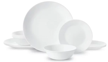 Corelle® Winter Frost White, 12 Piece, Dinnerware Set