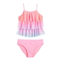 Girls 4-18 SO® Ruffled Tankini Top & Bottoms Swimsuit Set in Regular & Plus Size