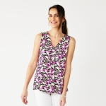 Women’s Croft & Barrow® Pleated Tank