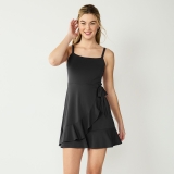 Juniors’ SO® Squareneck Wrap Dress