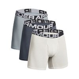 3 Under Armour Mens Charged Cotton Stretch 6-inch Boxer Briefs @ $24.00