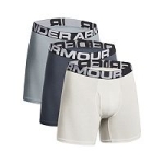 3 Under Armour Mens Charged Cotton Stretch 6-inch Boxer Briefs @ $24.00