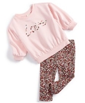 Baby Girls Love Shirt and Leggings, 2 Piece Set, Created for Macy’s @ $12.00