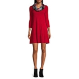 by&by Juniors Long Sleeve Shift Dress @ $27.99