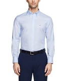 Men’s Flex Slim Fit Wrinkle Free Stretch Pinpoint Oxford Dress Shirt @ $34.00