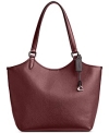 Metallic Pebble Leather Medium Day Tote @ $177.00