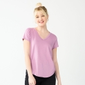 Juniors’ SO® Favorite V-Neck Short Sleeve Tee
