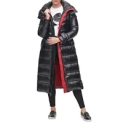Karl Lagerfeld Paris Women’s Belted Hooded Down Puffer Coat @ $149.99