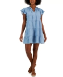 Women’s Tie-Neck Tiered Dress