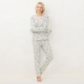 LC Lauren Conrad Cozy Long Sleeve Pajama Top & Pajama Pants Set @ $11.25